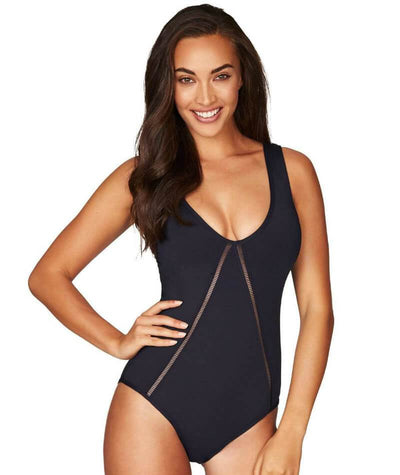 Sea Level Essentials V Style B-DD Cup Maillot One Piece Swimsuit - Night Sky Navy Swim
