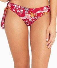 Sea Level Jardin Tie Side Regular Bikini Brief - Red