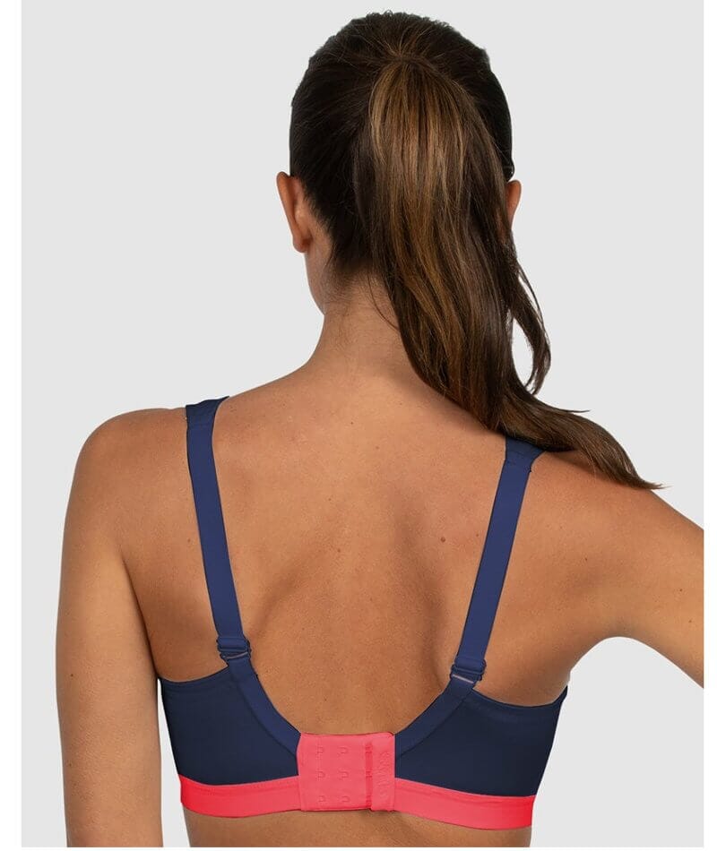 Shock Absorber Active D+ Classic Support Sports Bra - Navy/Red - Curvy