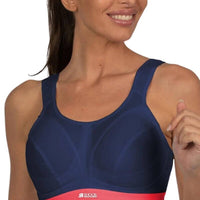 Shock Absorber Active D+ Classic Support Sports Bra - Navy/Red