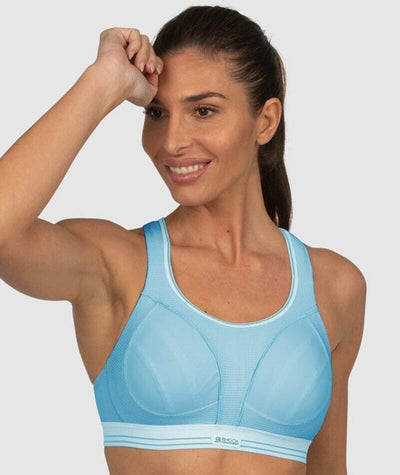 Shock Absorber Ultimate Run Sports Bra - Light Blue Bras