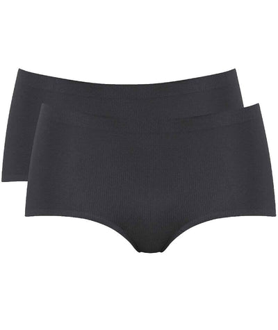 Sloggi Active Short 2-Pack - Black Knickers