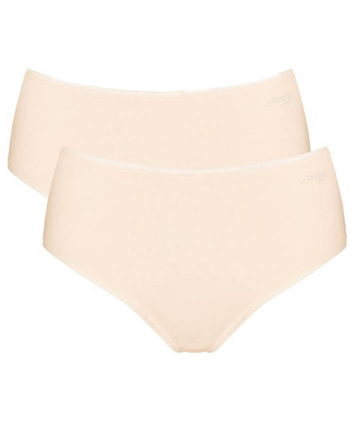 Sloggi GO High Waist 2 Pack Brief - Fresh Powder Knickers