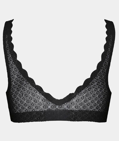 Sloggi ZERO Feel Lace Bralette - Black Bras