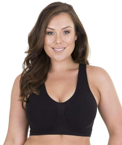 NEW - Sonsee High Back Comfort Bra - Black Bras Gorgeous 14-16