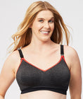 Sugar Candy Crush Fuller Bust Seamless F-Hh Cup Wire-Free Nursing Bra - Charcoal Swatch Image