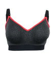 Sugar Candy Crush Fuller Bust Seamless F-HH Cup Nursing Bra - Charcoal Bras