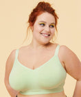 Sugar Candy Fuller Bust Seamless F-Hh Cup Wire-Free Lounge Bra - Mint Green Swatch Image
