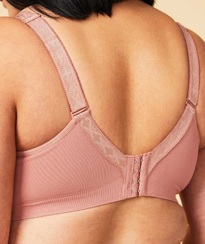 Sugar Candy Fuller Bust Seamless F-HH Cup Lounge Bra - Rosewood Bras