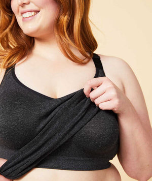 thumbnailSugar Candy Fuller Bust Seamless F-HH Cup Lounge Tank - Charcoal Sleep / Lounge 