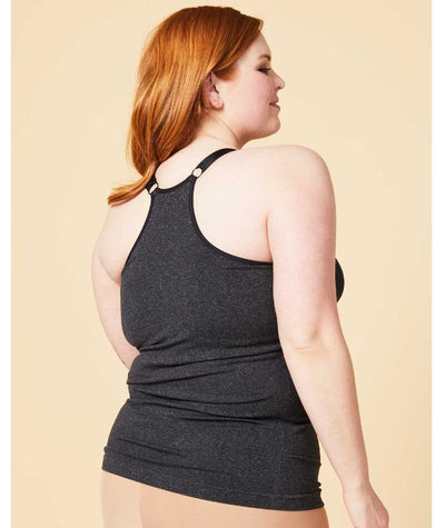 Sugar Candy Fuller Bust Seamless F-HH Cup Lounge Tank - Charcoal Sleep / Lounge