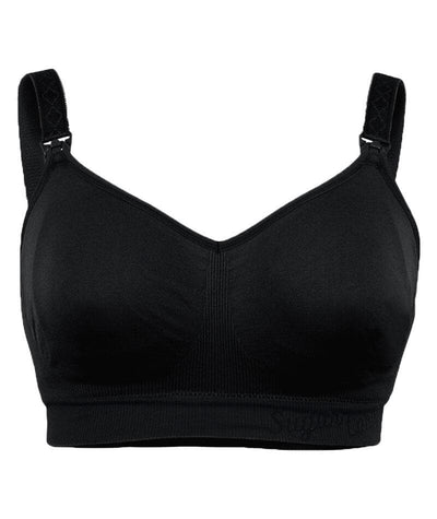 Sugar Candy Fuller Bust Seamless F-HH Cup Nursing Bra - Black Bras