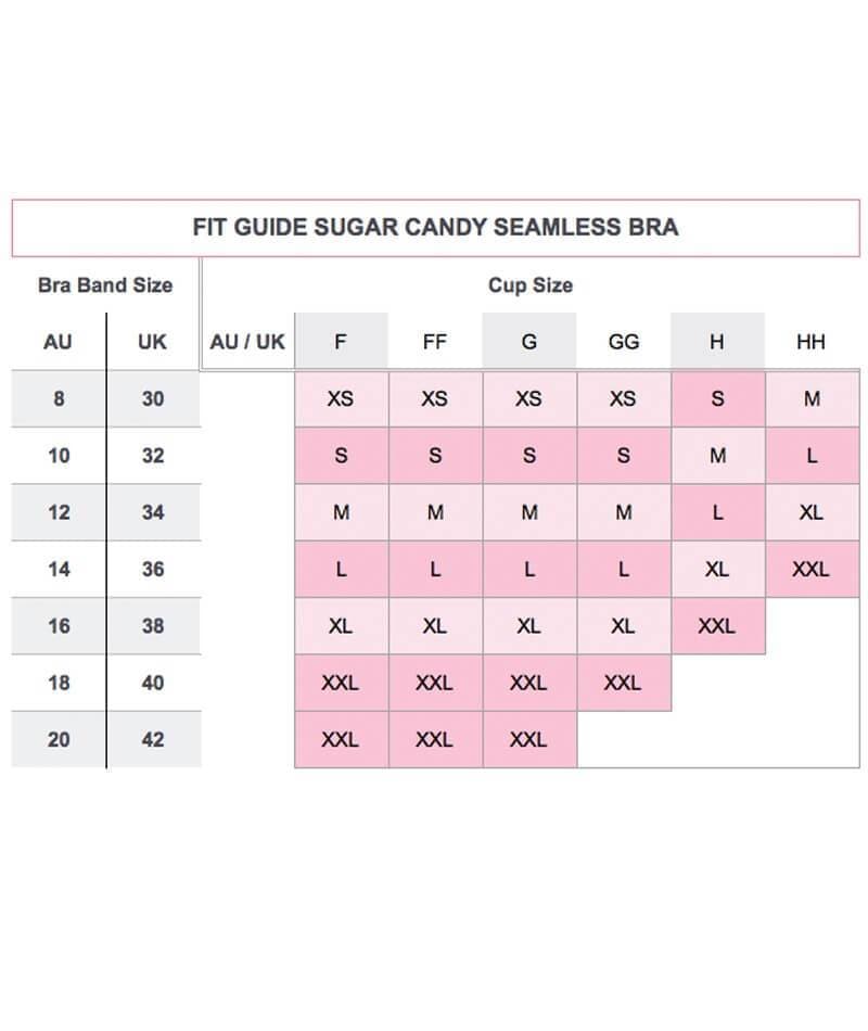 Sugar Candy Fuller Bust Seamless F-HH Cup Nursing Bra - Black Bras 
