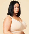 Sugar Candy Fuller Bust Seamless F-HH Cup Lounge Bra - Nude Bras