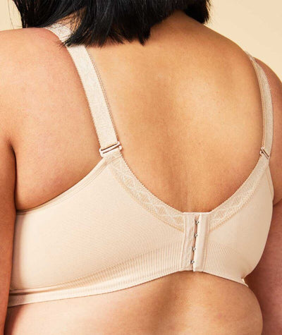 Sugar Candy Fuller Bust Seamless F-HH Cup Lounge Bra - Nude Bras