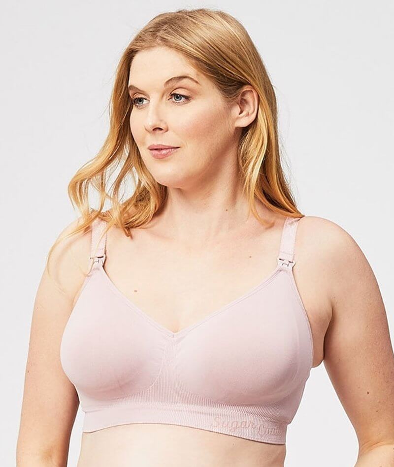 Sugar Candy Seamless Comfort Full Cup Nursing Bra Pink 2X