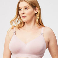 Cake Maternity Popping Candy Fuller Bust Seamless F-Hh Cup Wire-Free Nursing Bra - Pink