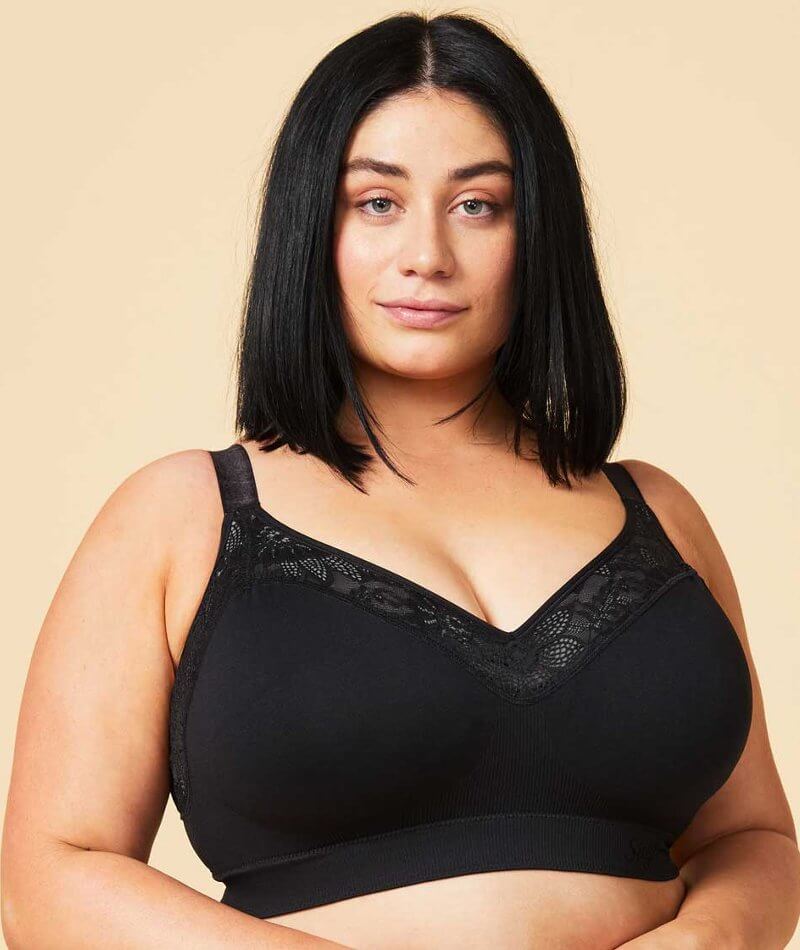 Crush Non Wired Bra by Sugar Candy, Charcoal