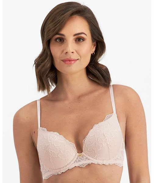 Temple Luxe by Berlei Lace Level 2 Push Up Bra - New Pastel Rose - Curvy