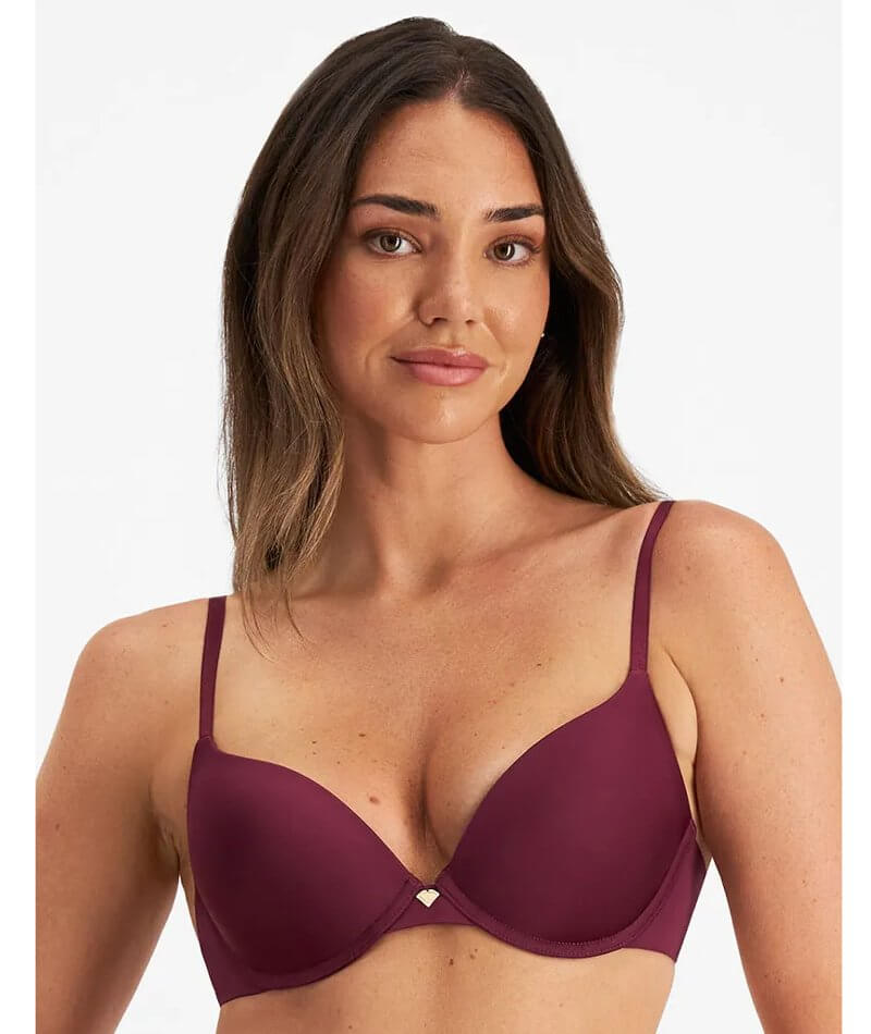 Temple Luxe by Berlei Smooth Level 1 Push Up Bra - Rhubarb Bras 