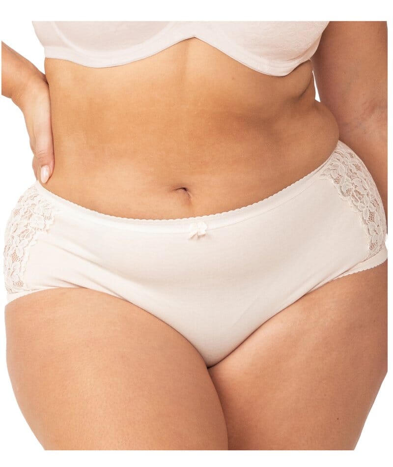 Plus Size Women Cotton Underwear Big Size Lace Breathable Briefs
