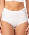 Triumph Cotton & Lace Full Brief - White Knickers