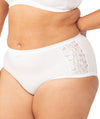 Triumph Cotton & Lace Full Brief - White Knickers