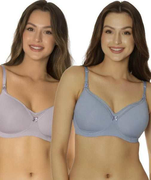 Triumph Mamabel Smooth Maternity Bra 2 Pack - Placid Water/Grey - Curvy