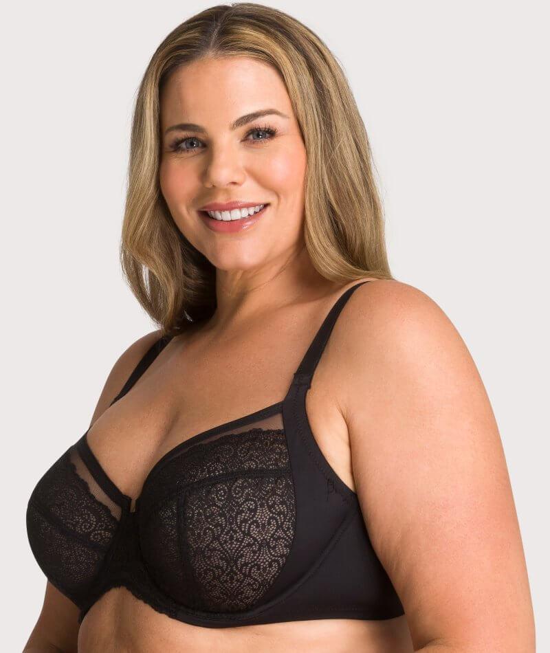 Triumph Sheer Balconette Bra - Black - Curvy