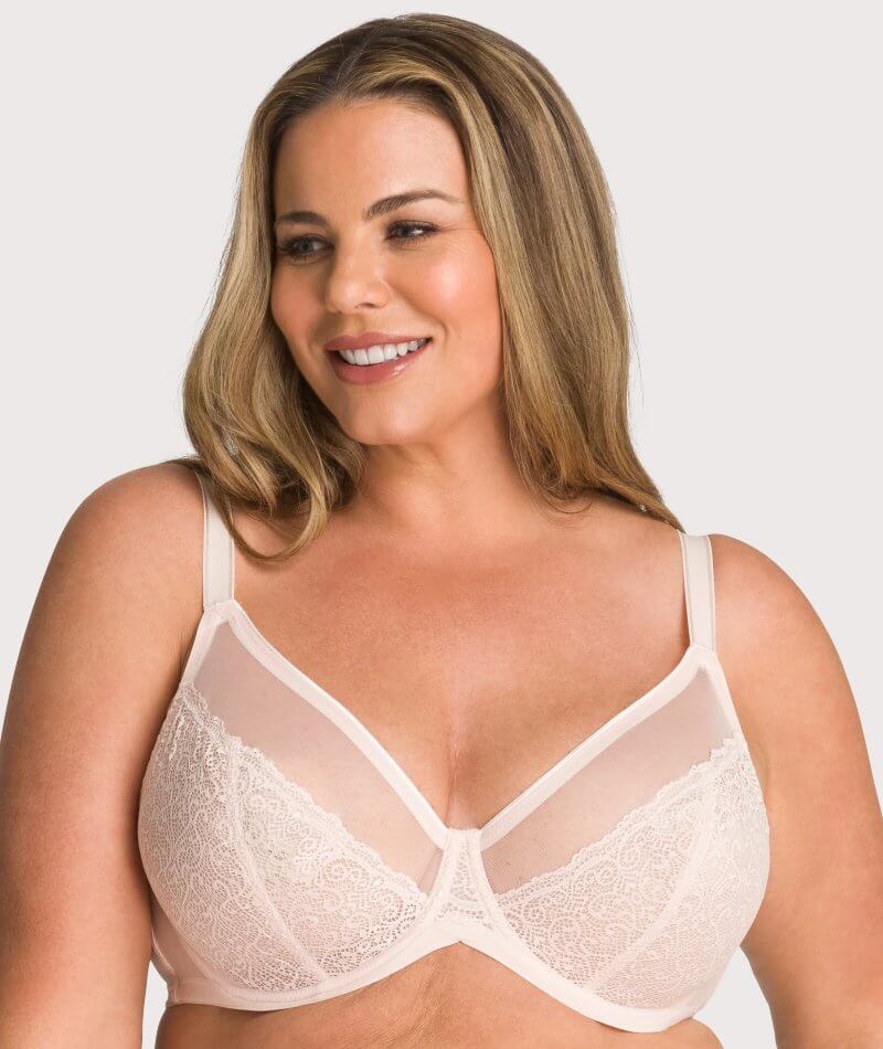 Triumph Sheer Minimizer Bra - Nude Pink - Curvy