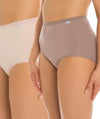 Triumph Sloggi Maxi Brief 2 Pack - Pink/Brown Knickers