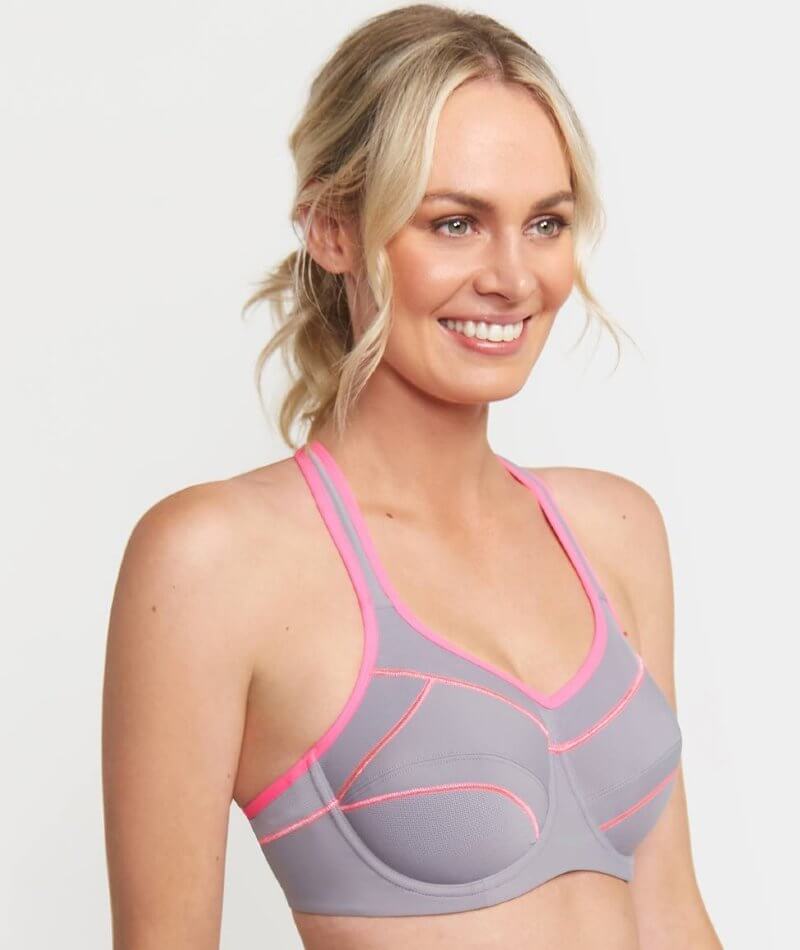 Triumph Triaction Performance Sports Bra - Quicksilver - Curvy