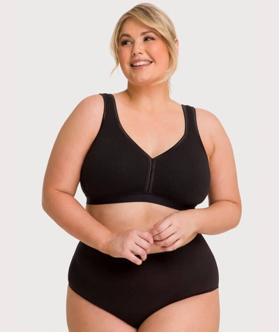 Underbliss Invisibliss No Show Seamless Full Brief - Black Knickers