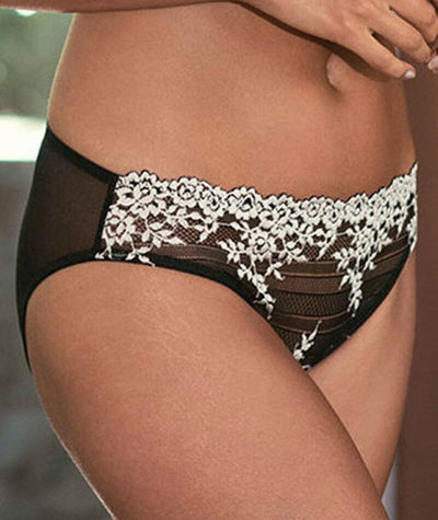 Wacoal Embrace Lace Bikini Brief - Black Knickers