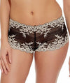 Wacoal Embrace Lace Boy Short - Black Knickers