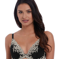 Wacoal Embrace Lace Plunge Underwire Bra - Black