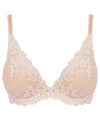 Wacoal Embrace Lace Plunge Underwire Bra - Naturally Nude / Ivory Bras