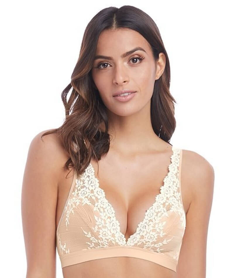 Buy Latte Nude Recycled Lace Full Cup Comfort Bra - 32G, Bras
