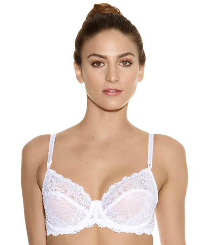 Wacoal Embrace Lace Underwired Bra - Delicious White - Curvy