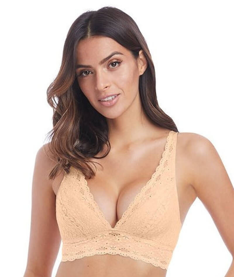 Wacoal Halo Lace Soft Cup Wire-free Bra - Nude - Curvy